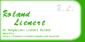 roland lienert business card
